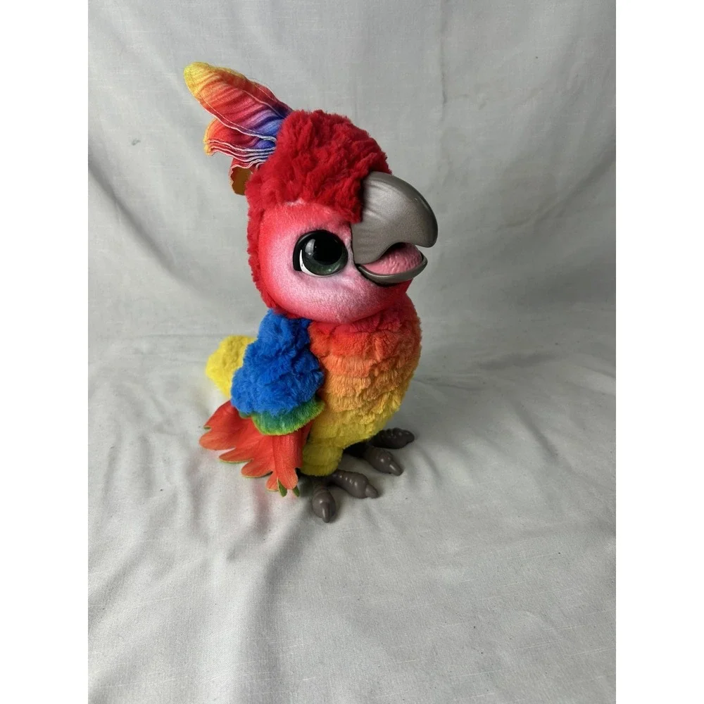 Hasbro Parrot FurReal Friends Rock-A-Too Show Bird Interactive Talking Plush